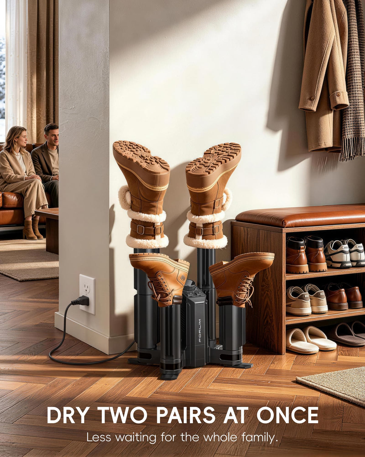 SK3001 4-Port Shoe & Boot Dryer with PTC Heating