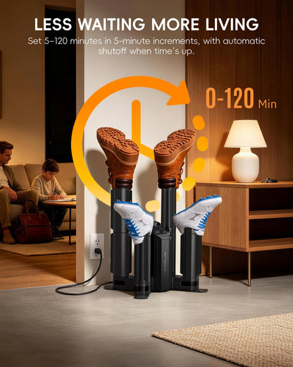 SK3001 4-Port Shoe & Boot Dryer with PTC Heating