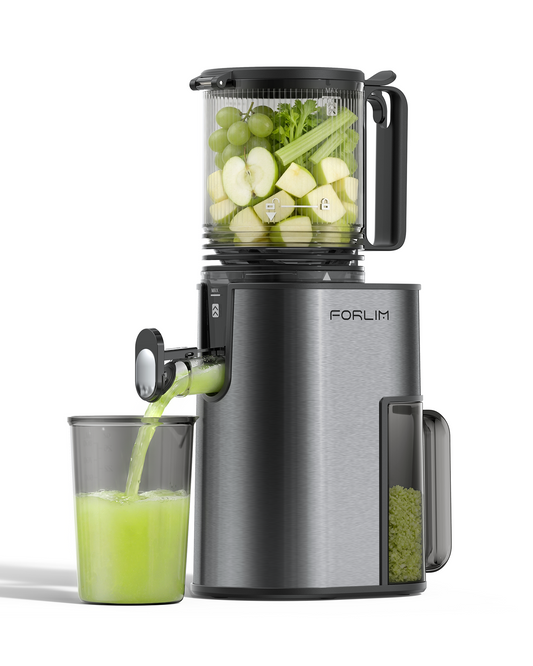 Cold Press Juicer with 5.2" Large Feed Chute Fits Whole Fruits