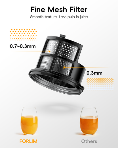 High-Yield Cold Press Juicer with Large Feed Chute